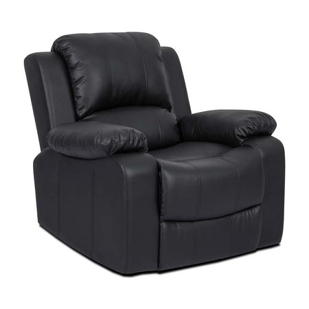 Sillón reclinable PU 1 Cuerpo Negro Orange