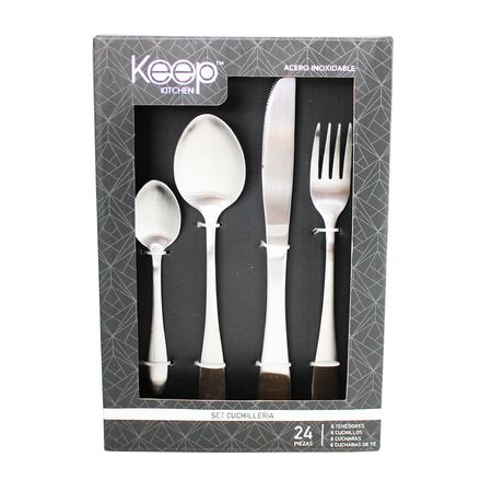 Set cubierto Silver 24 piezas Keep