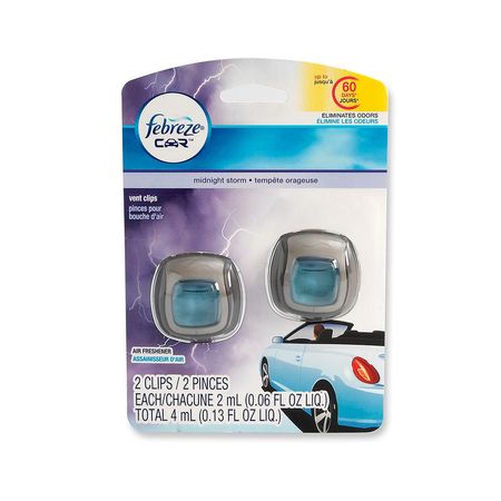 Aromatizante de automóvil Tormenta de Medianoche x2 unidades Febreze Cars