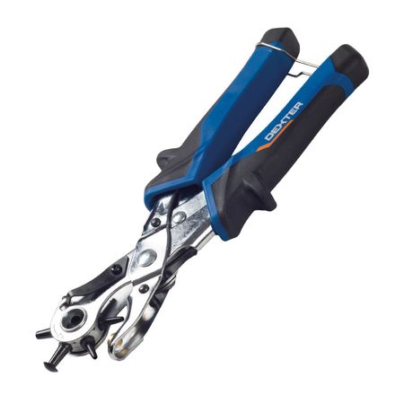 Alicate Sacabocado Dexter de Acero al Carbono 250mm Azul