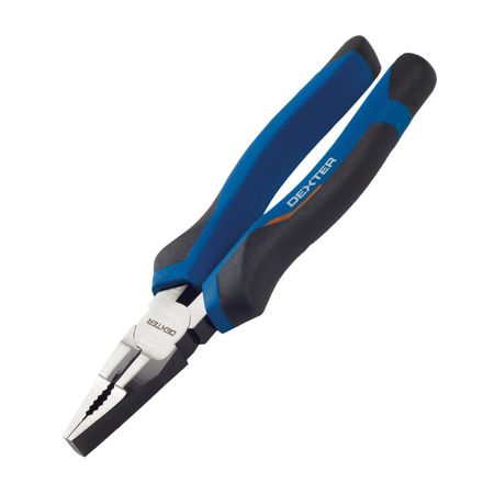 Alicate Universal Dexter 200 mm Azul de Acero/Plástico