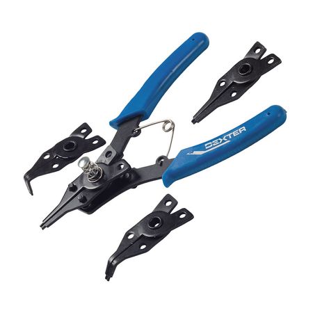 Pinza Dexter para Arandela Cabeza Intercambiable 150mm en Acero al Carbono Azul