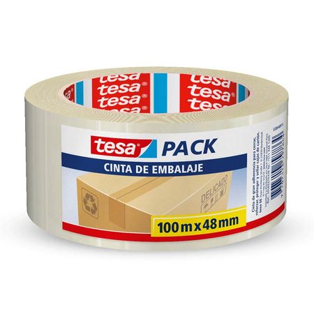 Cinta de embalaje 48mmx100m Transparente Tesa