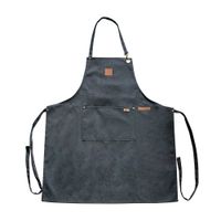 Delantal de Parrilla Wayu BBQ Gris Algodón/Poliéster