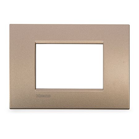 Placa Metal 3M Living Light Square Bticino