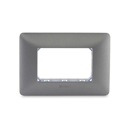Placa 3M Rectangular Antracita Living Light Bticino