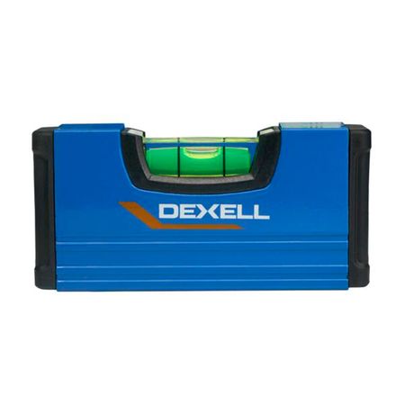 Nivel de Bolsillo Dexter N2 de Aluminio Azul Ideal para Medir Superficies