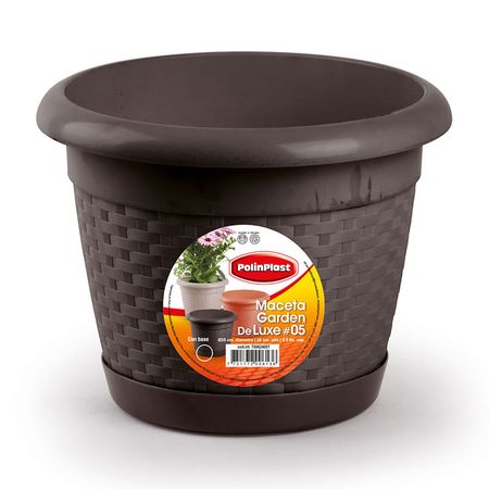 Maceta Garden Nogal #5 Polinplast