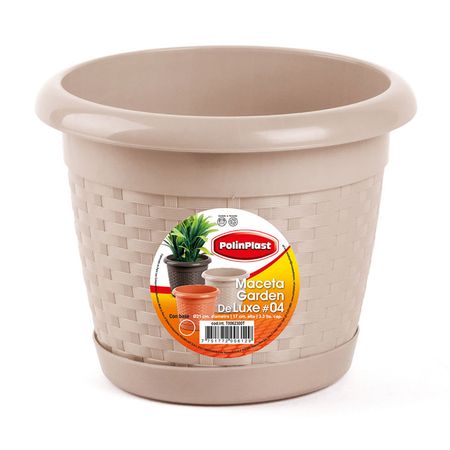 Maceta Garden Beige #4 Polinplast