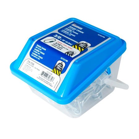 Cadena Decorativa de Acero al Carbono 3mm Anudada Zincada Kingchain 4.6m