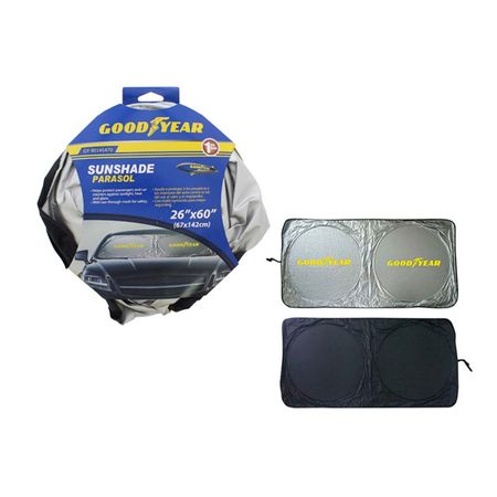 Protector Solar Goodyear Modelo Solar para Auto 142x67cm en Plata
