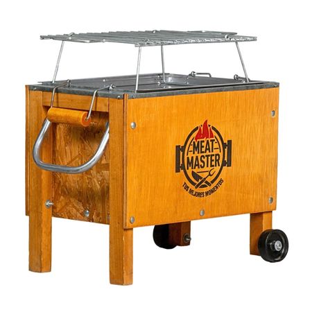 Caja China Chica Meat Master con Parrilla de Carbón y Ruedas