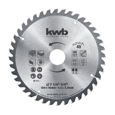 Disco sierra circular Hm 7 1/4