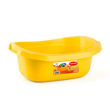 Batea Plástica Canoa #40 Rojo Polinplast