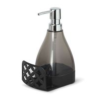 Dispensador de Jabón Recargable Orange con Porta Esponja Negro