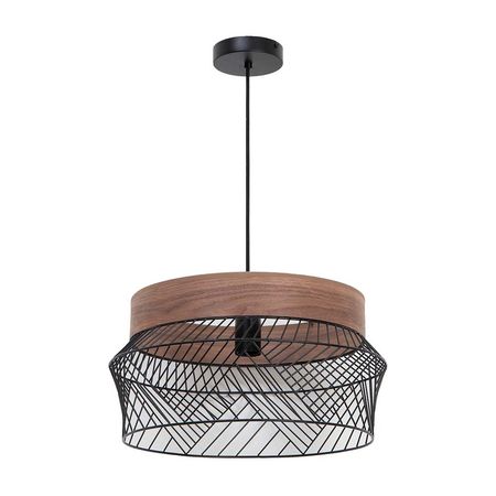 Lámpara colgante Negro E27 D45cm Kanel Inspire