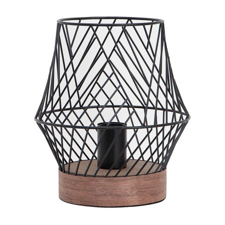 Lámpara de Mesa Inspire Kanel E27 Negro de Metal