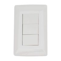 Interruptor Essential Triple Blanco Orange
