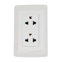 Tomacorriente Essential Doble Universal Blanco Orange