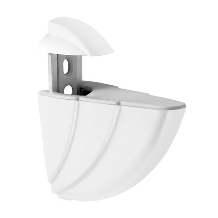 Soporte regulable 10x9x4cm Blanco Prat-K