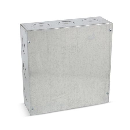 Caja de Paso Metálica Jormen 30x30x10' 0.9mm Plata