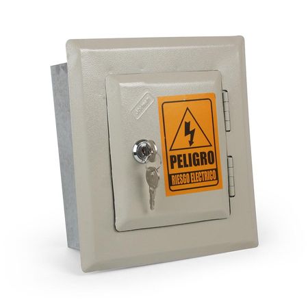 Tablero de Distribución Jormen 4P 0.9mm RIELDIN Beige 19x23 cm'