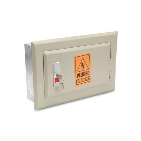 Tablero RielDIN 12P 0.9mm Jormen Beige Metálico