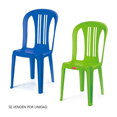 Silla de Plástico Polinplast Gala DLuxe - 2 Colores Aleatorio | Venta por unidad