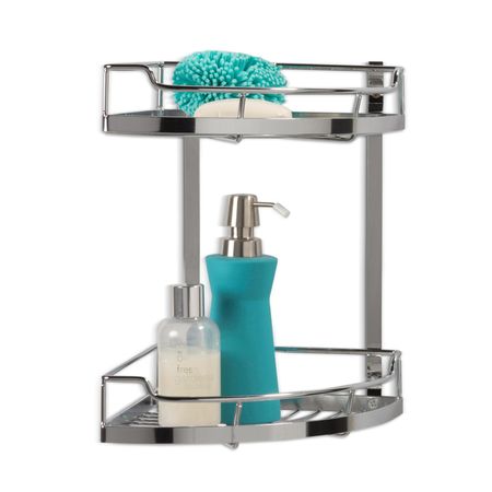 Repisa Orange Valley esquinera 2 Niv. Cromado Higold