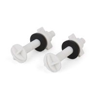 Juego de tornillos para unir Tanque/Taza Plástico Plomer
