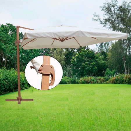 Quitasol lateral aluminio 3x4 Roma Deluxe Orange