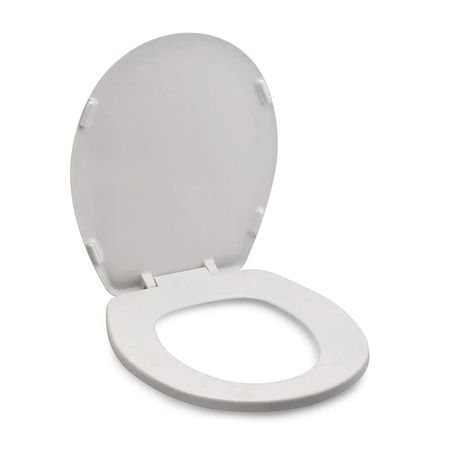 Asiento inodoro redondo Resina Sifón Blanco Melaminex