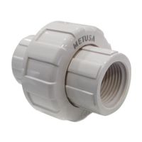 Unión Universal 1/2"" Pvc con Rosca Metusa