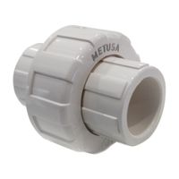 Unión Universal 1/2"" Pvc sin Rosca Metusa
