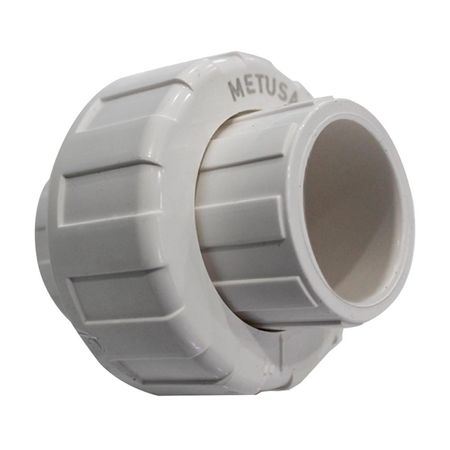Unión Universal PVC Metusa 1'' Blanco de Alta Resistencia
