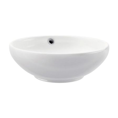 Ovalin de Loza Vitrificada Bali 37cm Blanco por Vainsa