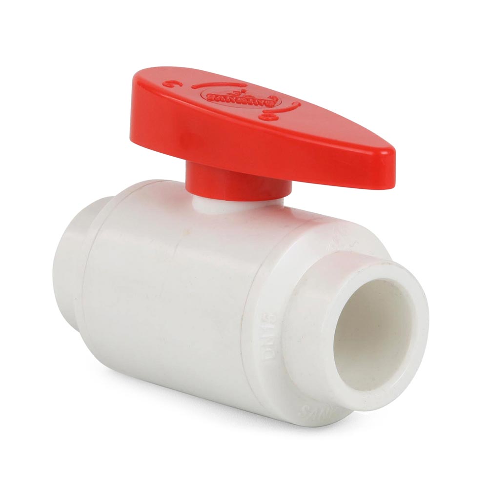 Válvula Bola PVC sin rosca 1/2" Sanking