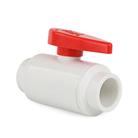 Válvula Bola PVC sin rosca 3/4