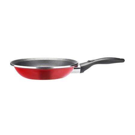 Sartén Antiadherente Magefesa Coral 24cm Acero Vitrificado Rojo