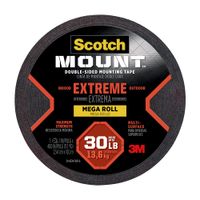 Cinta de Doble Contacto Extrema 3M 25.4mm x 10m en Color Rojo