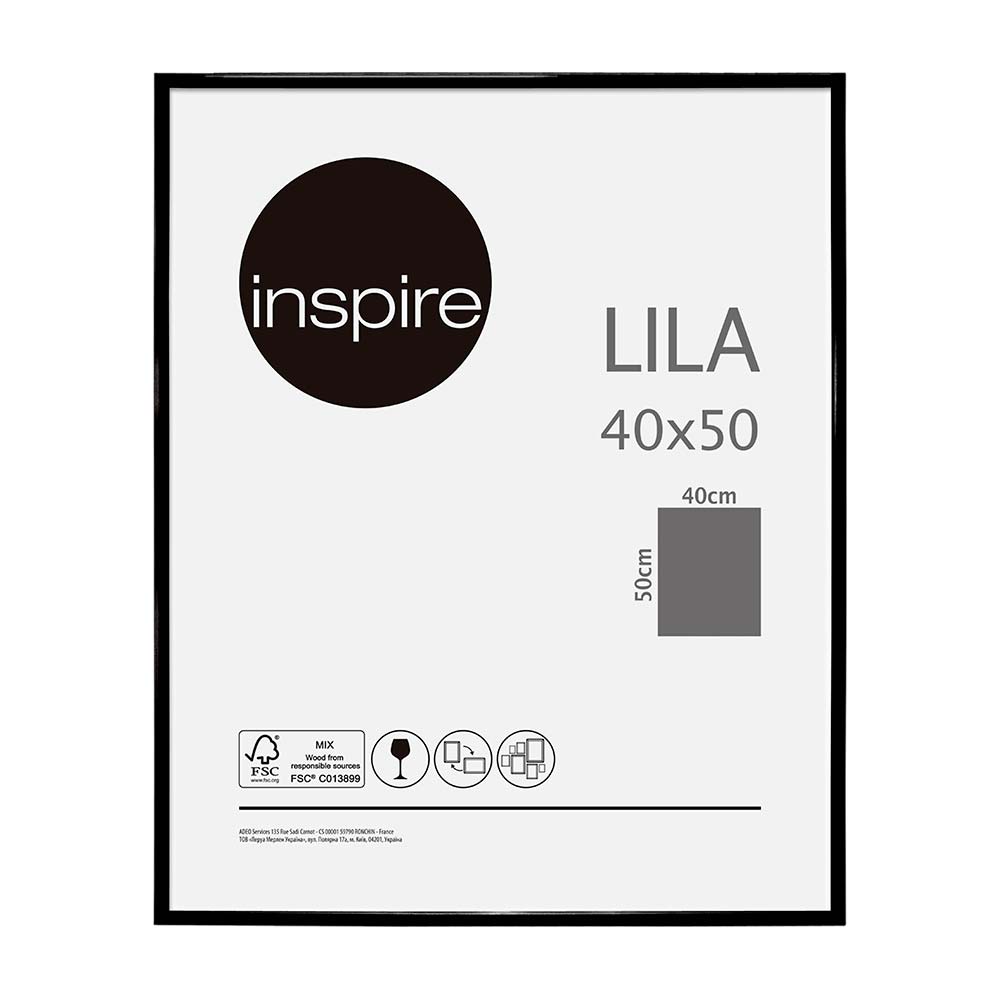 Marco de Foto Inspire Negro Lila 40x50cm