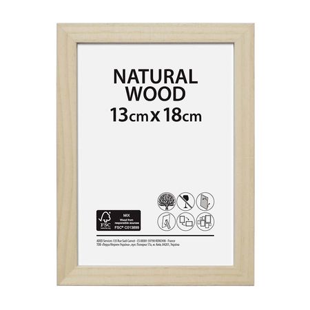 Marco de Fotos Decorativo 13x18cm Madera Natural Orange