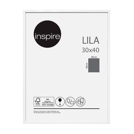 Marco de Foto Inspire Blanco Lila 30x40cm PVC/Madera