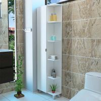 Mueble Organizador Valencia Melamina Blanco Tuhome