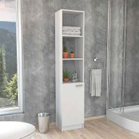 Mueble Organizador Mencía Blanco Melamina Tuhome