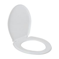Asiento de Inodoro Redondo Plástico Fiori Estándar Blanco