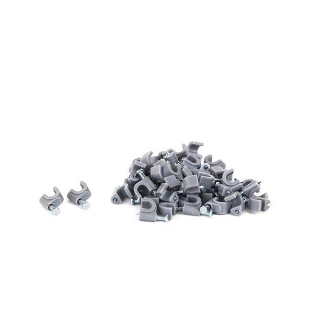Grapa para cable Gris 6mm x50 unidades Tkl