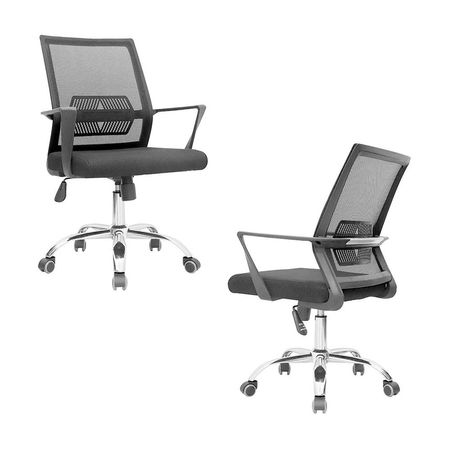 Silla de Oficina Giratoria Lyn Negro Bonno x 2 unidades