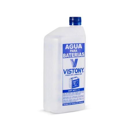 Agua para batería de automóvil 1 galón Vistony