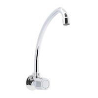 Llave de Lavadero Trebol Saona Cromada de Bronce ½' para Cocina